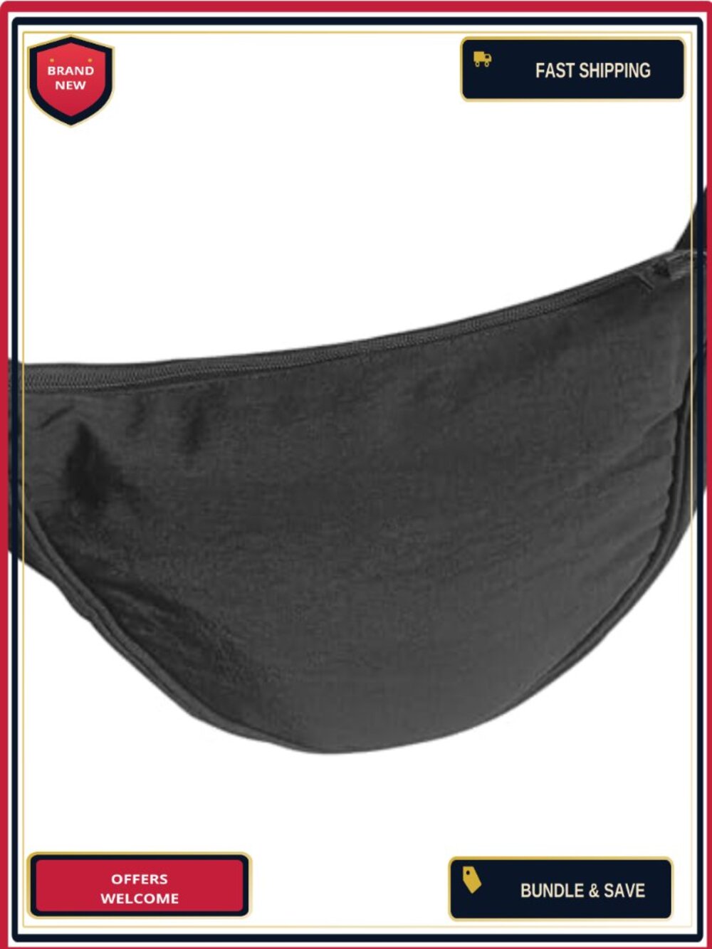 Nylon Crescent Crossbody Bag Lightweight Adjustable Strap Travel Purse